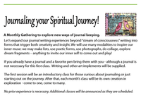 Journaling the Journey Mini-Workshop: An Introduction to Journal-keeping