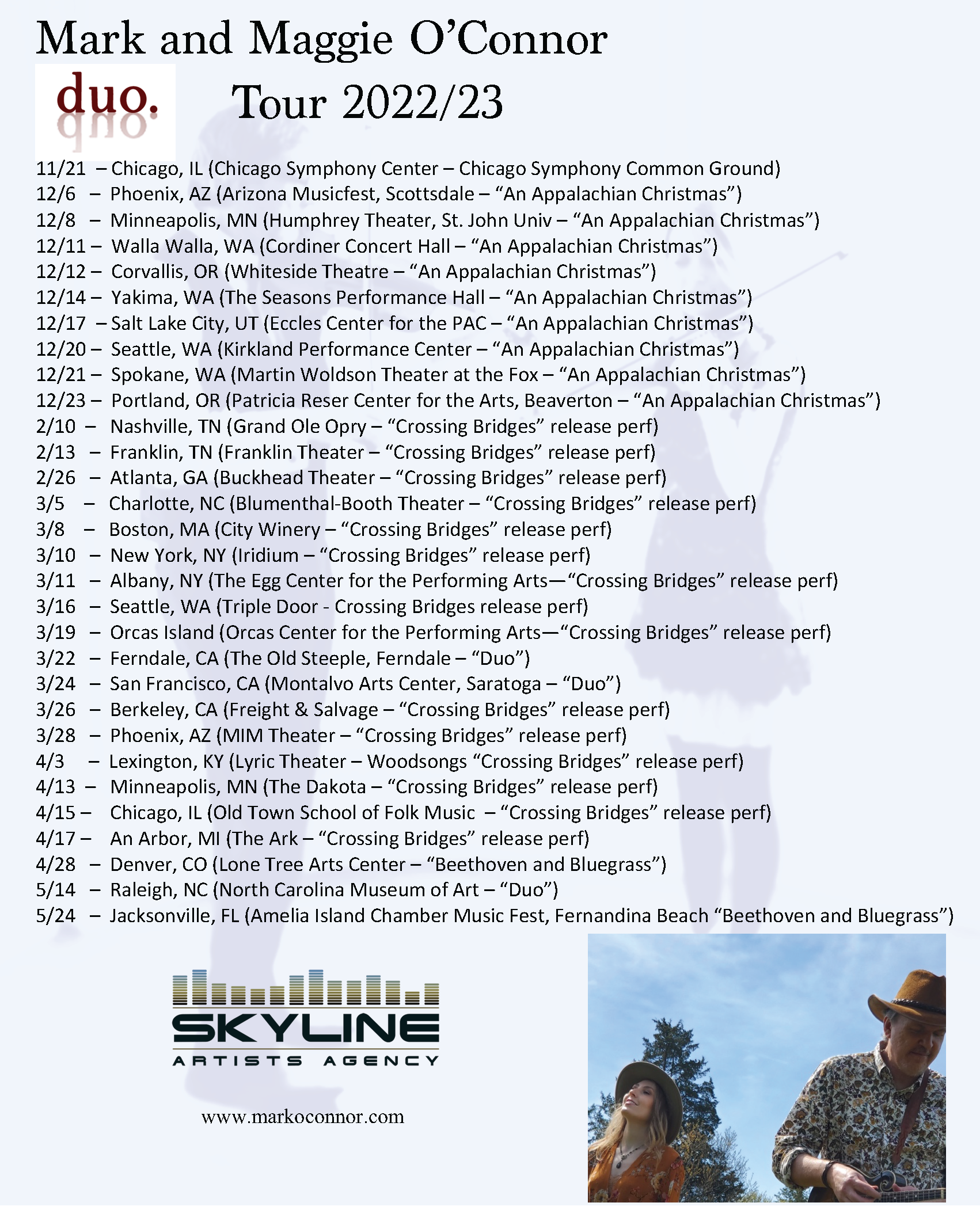 Mark O'Connor Official Website - Tour