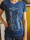 Women's V-Neck Violin Patent T-Shirt LAST ONE LEFT!