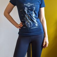 Women's V-Neck Violin Patent T-Shirt