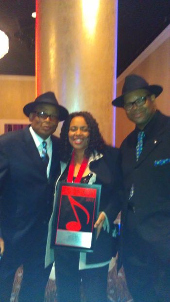 w/ Jimmy & Terry getting my ASCAP songwriters award
