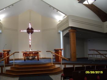 Inside the sanctuary worship space
