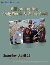 Allison Lupton, Craig Werth & Shane Cook