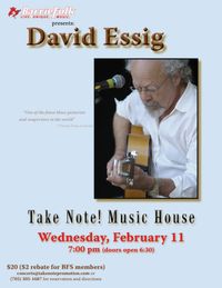David Essig (co-production with Barrie Folk Society)