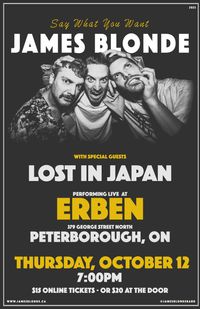 James Blonde in PETERBOROUGH with Lost in Japan