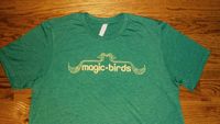 Two-Headed Bird Logo Green T-Shirt
