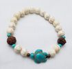 Turquoise & White Magnesite Tortoise Bracelet