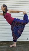 Tapestry Indian Cotton Yoga pants (Navy Blue)