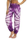 Purple Tie-Dye Harem Pants