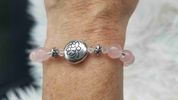 Rose Quartz Lotus Bracelet