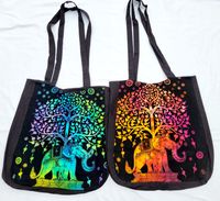 Tie Dye Elephant Under Tree Bag