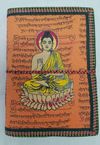 Handmade Paper Journals from Rishikesh (Orange/Buddha)
