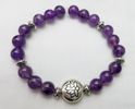 Amethyst Lotus Bracelet (lg bead - style 2)