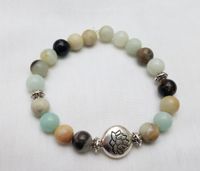 Amazonite Lotus Bracelet  (style 2)