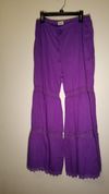 Indian cotton yoga pants (purple) free size