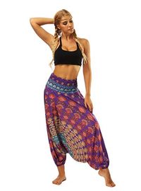 Purple Mandala Harem Pants