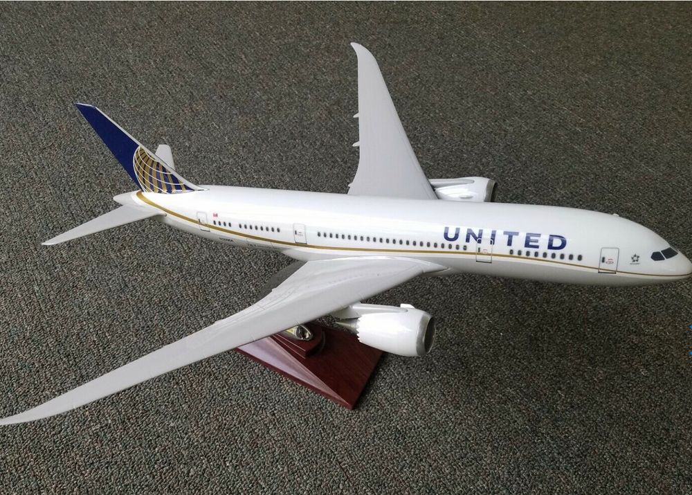 United Airlines 787 Model donated by the Denver Mainliner 