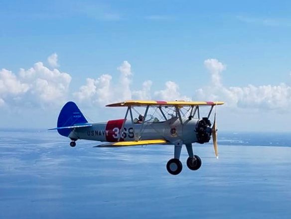 Ride in WW2 Vintage Stearman Biplane (located in Tampa, Fl), Donated by UAL Captain Bryan Miller