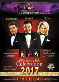 New Year's Eve Celebration with Faramarz Assef, Helen and Bahman
