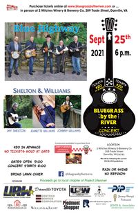 Bluegrass by the River Benefit for Project Lifesaver and Pam Rice at 2 Witches Winery & Brewing Co.
