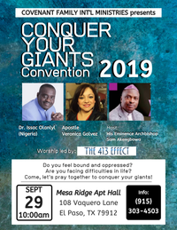 Conquer Your Giants Convention 2019