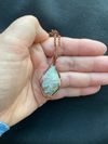 HomeGrown Stone:  Plume Agate Pendant