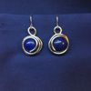 Swirl drop earrings
