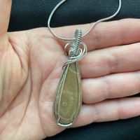 Teardrop Fossil Pendant