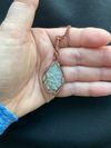 HomeGrown Stone:  Plume Agate Pendant