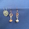 Shell Disk Earrings - Copper RIngs