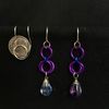 Earrings - Glass Bobbles / Shiny Rings