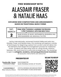Alasdair Fraser & Natalie Haas WORKSHOP at BLAIR