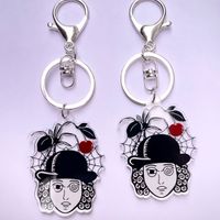 Handmade SpiderCherry Logo Keychains