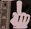 MIDDLE FINGER VINYL DECAL