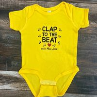 Yellow "Miss Jolie" Onesie- 12 Months