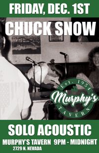 Chuck Snow Solo Acoustic @ Murphy's Tavern