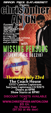 christopher ANTON W/Missing Persons