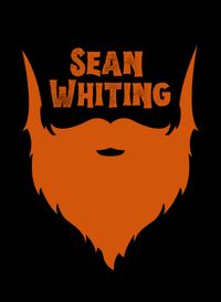 Ginger Beard Sticker (Black and Orange)