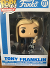 Tony Franklin Funko Pop package - signed and personalized