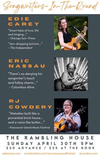 IN THE ROUND with Edie Carey, Eric Nassau, and Rj Cowdery