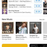 Featured on New Music on the iTunes country homepage