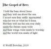 Original Wolff Poem (You choose Subject) + SA, DD 