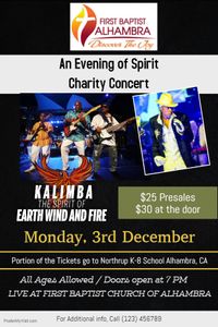 An Evening of Spirit, featuring Kalimba The Spirit of Earth Wind and Fire