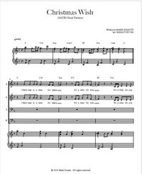 "Christmas Wish" SATB Sheet Music with Piano