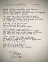 Hand Written Lyrics