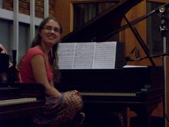 Zubin Edalji Recording Session at Pogo Studios: Lara Driscoll (piano), Mark Rubel (engineer)
