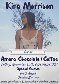 KIRA MORRISON Live @ Amara Chocolate & Coffee