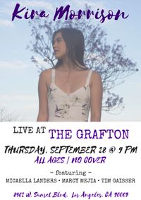 KIRA MORRISON Live @ The Grafton