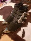SOLD! HEAVY METAL TURQUOISE TIP DREAM BOOTS