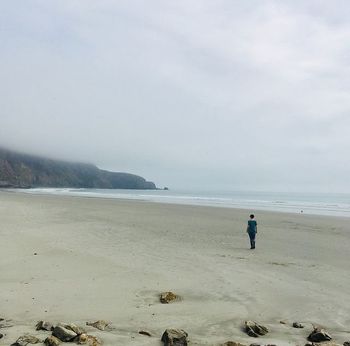 On the beach in New Zealand
